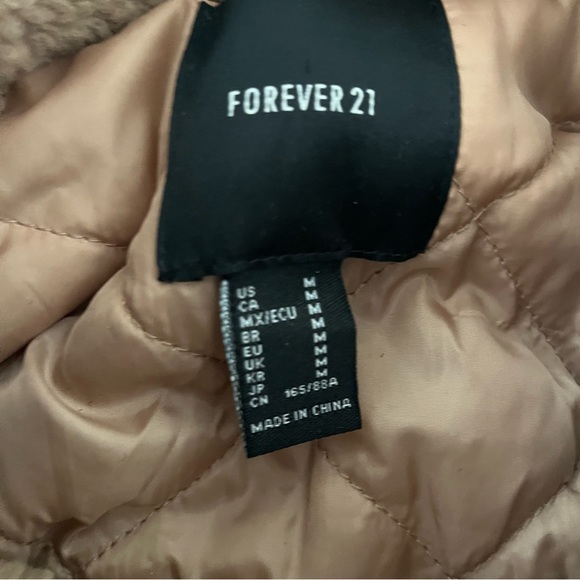 Forever21 Teddy Bear Animal Print Jacket - Picture 4 of 8